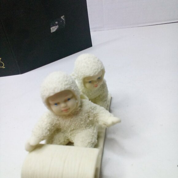 Department 56 Winter Tales Snowbabies Down The Hill We Go Figurine Christmas - Picture 7 of 13
